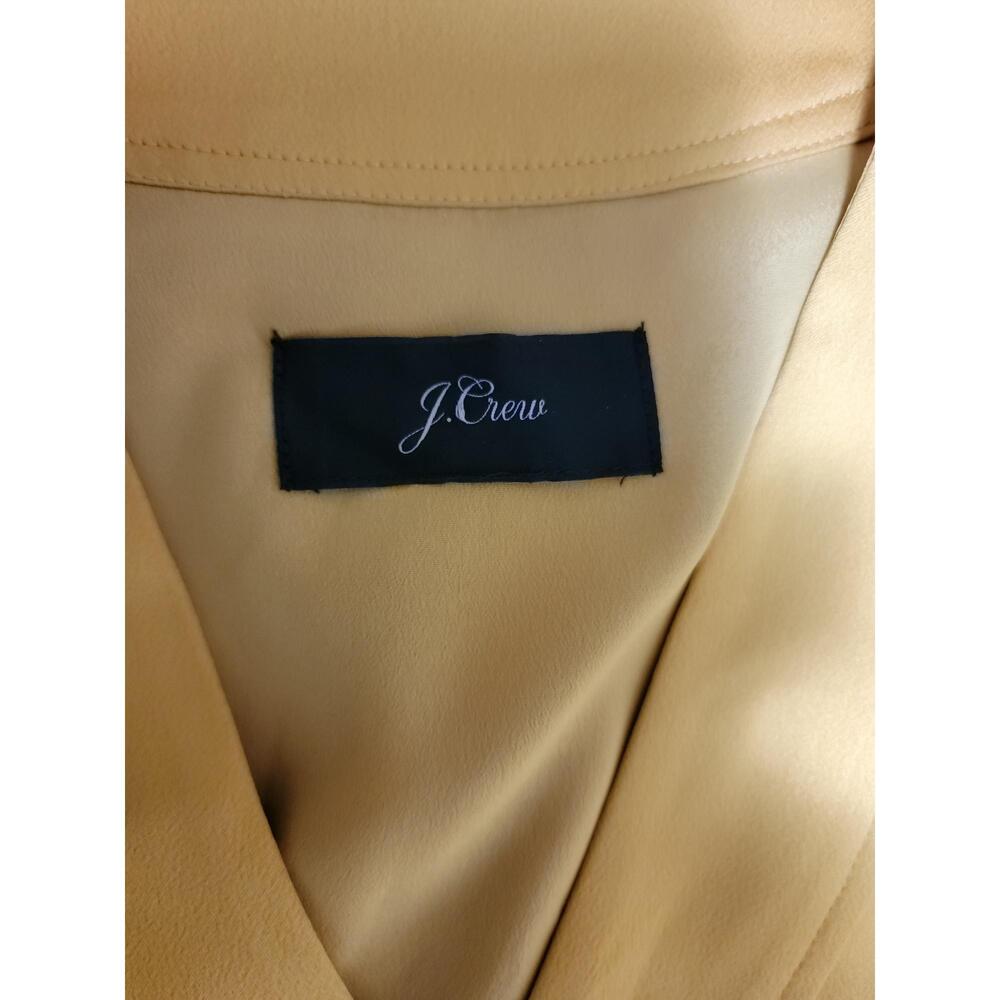 J.Crew Yellow Short Sleeves Tie Waist Dress Style 56919 - Picture 8 of 8
